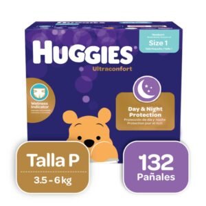 Huggies UltraConfort Talla P / 132 Unidades