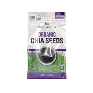 Just About Foods Semillas de Chía Orgánicas 907 g / 2 lb