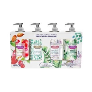 More Essential Jabón Líquido Antibacterial para Manos con Fragancias Surtidas 4 Unidades / 600 mL / 20.3 oz