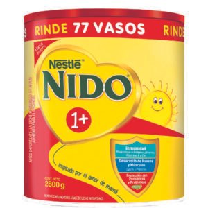 Nestle Nido 1+ Fórmula para Bebes en Crecimiento con Vitamina A y Zinc 2.8 kg / 6.1 lb