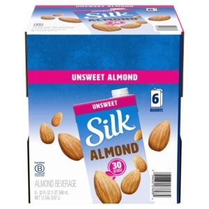 Silk Bebida de Almendras Sin Azúcar Sabor Original 6 Unidades / 946 mL / 32 oz