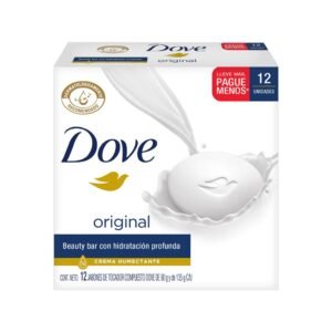 Dove Jabón de Baño en Barra con Crema Humectante 12 Unidades