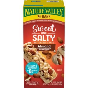 Nature Valley Barras de Granola y Almendra Dulces y Saladas 36 Unidades / 34 g / 1.2 oz