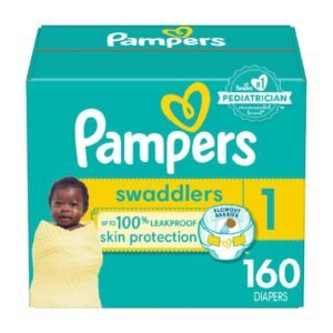 Pampers Pañales Swaddlers Hipoalergénicos para Bebes Talla 1 / 160 Unidades