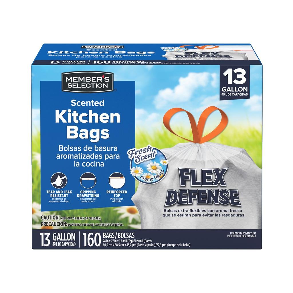 Member's Selection Bolsas para las Basura Perfumadas 160 Unidades / 49 L / 13 gal