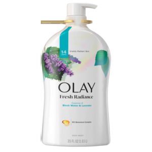 Olay Gel de Baño Corporal Fresh Radiance Agua de Abedul y Lavanda / 1.03 L / 35 oz