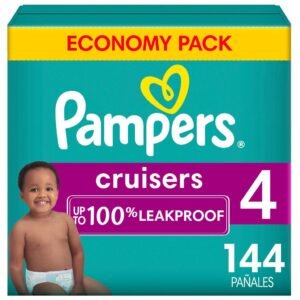 Pampers Pañales para Bebé Cruisers Talla 4 / 144 Unidades