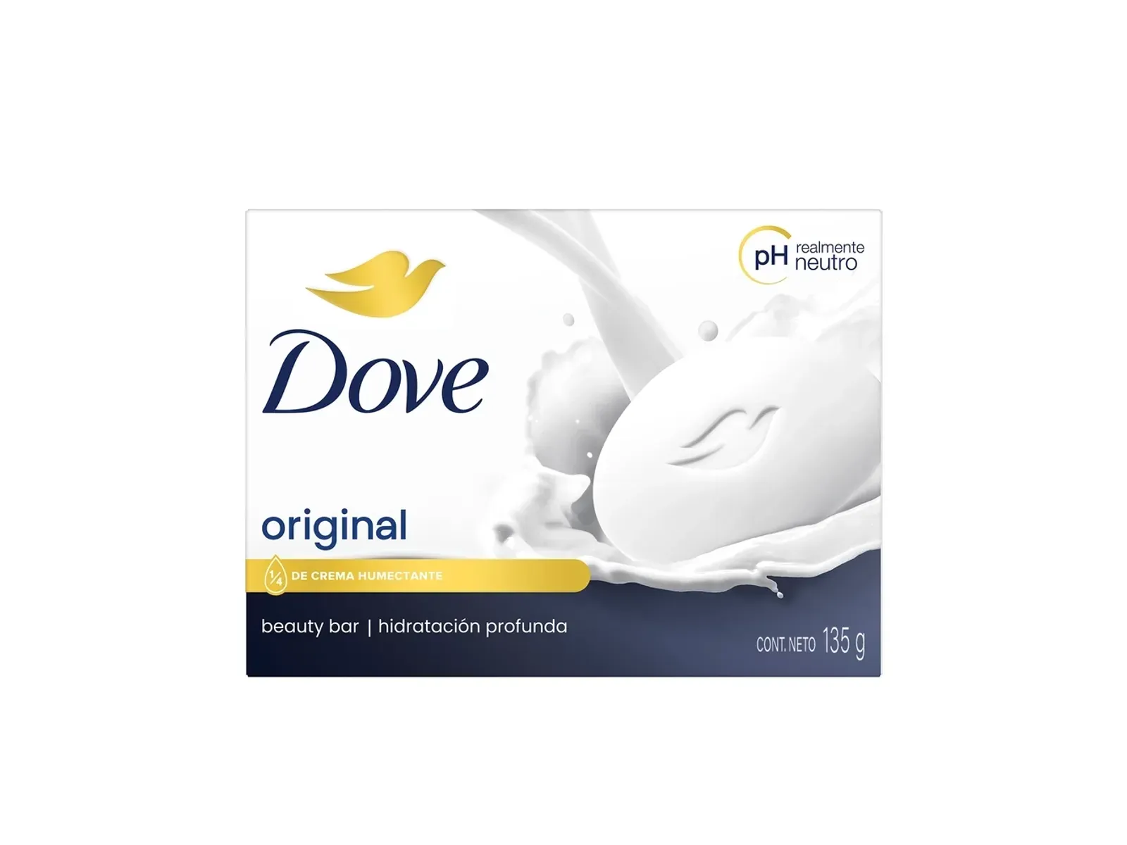 Dove Jabón de Baño en Barra con Crema Humectante 135g