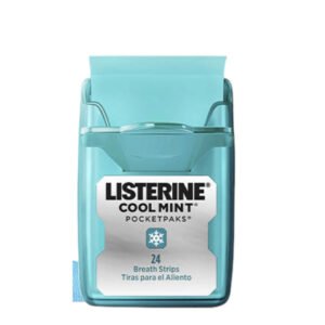 Listerine Cool Mint PocketPaks Tiras Portátiles para el Aliento 24 Láminas