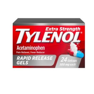 Tylenol Extra Fuerte Gel de liberación rápida de acetaminofen 500 mg 24 unidades